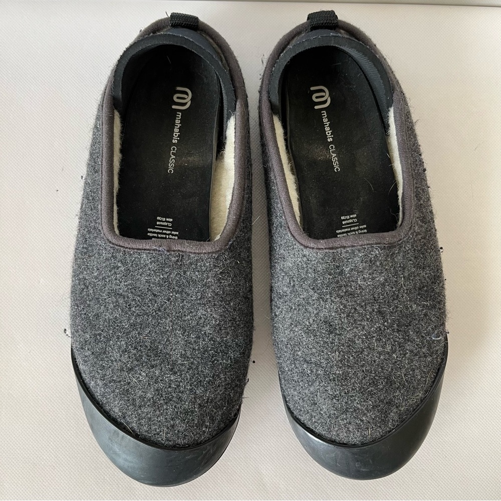 Mahabis Detachable Sole Wool Slippers